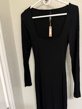 SKIMS | Dresses | Skims Fits Everybody Crew Neck Long Sleeve Dress | Poshmark SKIMS | Dresses | Skims Fits Everybody Crew Neck Long Sleeve Dress | Poshmark